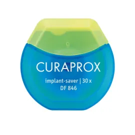 Нитка міжзубна для догляду за імплантатами Curaprox DF 846 "Implant-saver" 30 м