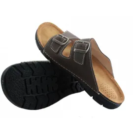 Чоловічі ортопедичні тапочки для проблемних ніг OrtoMed 3027 011-P78