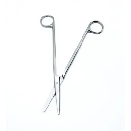 Ножиці для розтину м'яких тканин, прямі, з одним гострим кінцем. Довжина 18 см