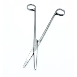 Ножиці для розтину м'яких тканин, прямі, тупокінцеві. Довжина 18 см