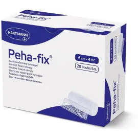 Еластичні фіксуючі бинти Peha-fix 6 см х 4 м, в коробці 20 шт., Розмір бинта: 6 см х 4 м