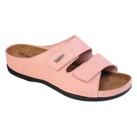 Шльопанці шкіряні жіночі для проблемних стоп Inblu 158D258 рожеві, Колір: Рожевий, Розмір жіночого взуття: 38