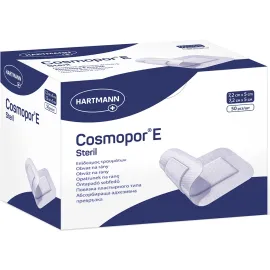 Cosmopor E sterile 7,2см x 5см Повязка пластырная стерильная 1шт, Размер пластыря: 7.2см х 5 см