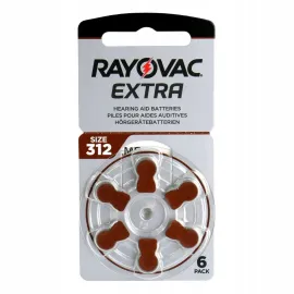 Батарейки для слухових апаратів Rayovac Extra №312 (PR41)