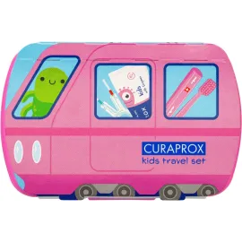 Дорожній набір Curaprox Kids Pink, Колір зубної щітки: Рожевий
