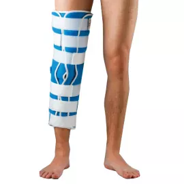 Жорстка шина для ноги з 5-ма металевими ребрами жорсткості Реабілітімед Тутор-3Н UniP-3, Розмір: UNI-3