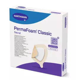 Самоклеюча губчаста пов'язка PermaFoam® Classic Sacral 22.5см x 22.5см, Розмір пов'язки: 22.5см x 22.5см, Тип: Стерильні