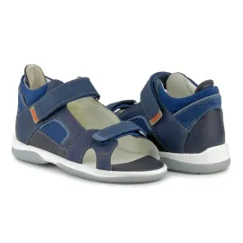 Memo Capri 1DA Синие Детские ортопедические босоножки (р.30-38), Размер детской обуви: 30