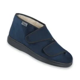 Черевики чоловічі з хутром діабетичні для проблемних ніг Dr Orto System 986M010 сині, Колір: Темно Синій, Розмір чоловічого взуття: 42