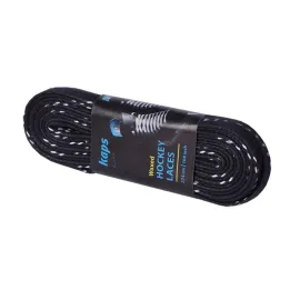 Шнурки для хокейних ковзанів вощені, чорні Kaps Hockey Laces
