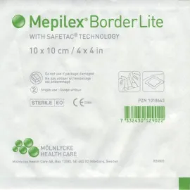 Mepilex Border Lite самоклеюча сорбційна пов'язка стерильна 10 х 10 см