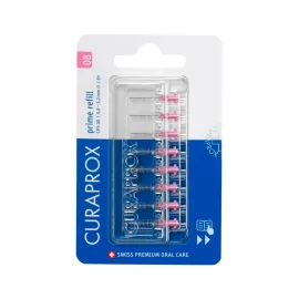 Набір міжзубних йоржиків Curaprox CPS 08-8 Prime Refill d 0,8 мм, 8 шт., Діаметр дроту: 0,8 мм