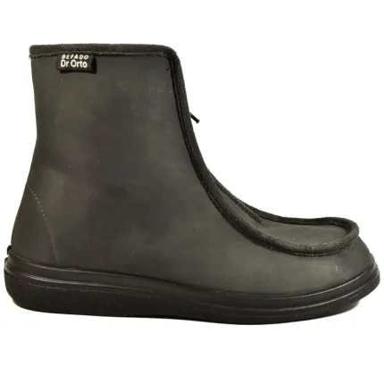 Черевики жіночі з хутром діабетичні для проблемних ніг Dr Orto System 996D008, Колір: Графіт, Розмір жіночого взуття: 36, зображення 3