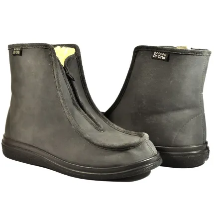 Ботинки женские с мехом диабетические для проблемных ног Dr Orto System 996D008, Цвет: Графит, Размер женской обуви: 36, изображение 8