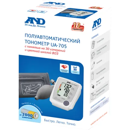 Тонометр полуавтоматический AND UA-705, изображение 3