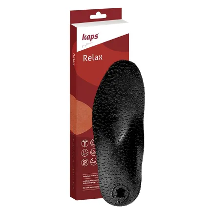Ортопедические стельки Kaps Relax Black черные, Цвет: Черный, Размер: 36