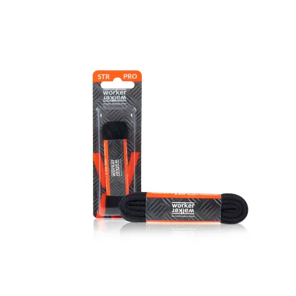Шнурки для обуви модакриловые Worker Walker STR PRO Круглые Черные 130, Длина шнурков, см: 130, Цвет шнурков: Черный, Тип шнурков: Круглые 4 мм