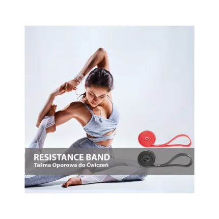 Петля эспандер Qmed Resistance Band, красная (сопротивление 7-16 кг), изображение 4