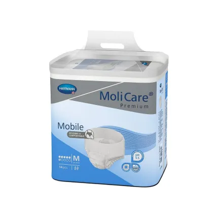 Труси поглинаючі для дорослих MoliCare® Premium Mobile 6 крапель M 14шт / уп, Розмір підгузників: M, Кількість крапель: 6, зображення 2