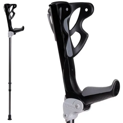 Милиця підлокітна з амортизатором FDI ErgoDynamic S (до 60 кг) Сіра, зображення 3