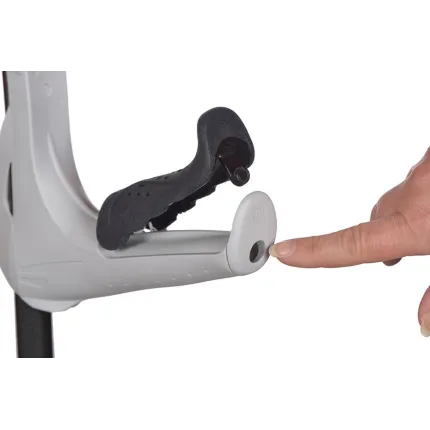 Милиця підлокітна з амортизатором FDI ErgoDynamic L (від 75 кг) Біла, Навантаження на амортизатор: Від 75 кг, Колір: білий, зображення 2