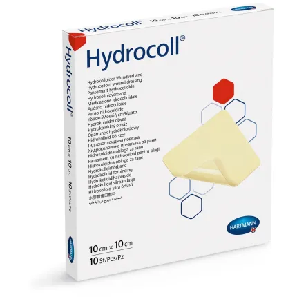 Hydrocoll / Гидрокол 10x10см Гидроколлоидная повязка 1 шт, Размер повязки: 10см х 10см, Толщина повязки: Обычная