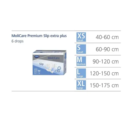 Підгузки для дорослих MoliCare Premium Slip extra plus M 10шт/уп, Розмір підгузників: M (10 шт), Кількість крапель: 6, зображення 3