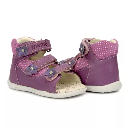 Memo Doris 3NA - Ортопедичні босоніжки для дівчаток, Розмір дитячого взуття: 21, зображення 3