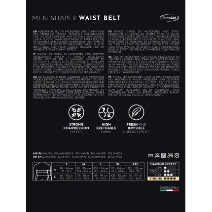 Утягивающий мужской пояс FarmaCell Men Shaper 405, черный, Цвет: Черный, Размер: M, изображение 8