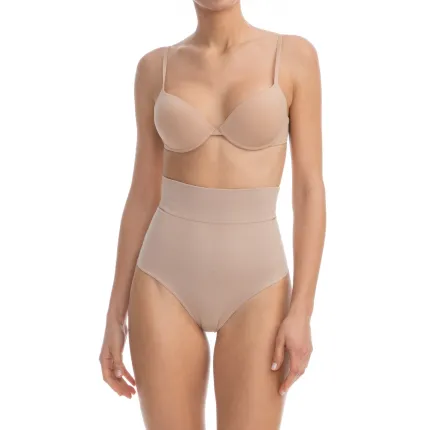 Утягивающие стринги с высокой талией FarmaCell Shape Nude 600, XL