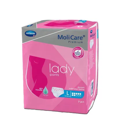 Трусы поглощающие для женщин MoliCare® Premium lady pants 7 капель L 7шт/уп, Размер подгузников: L, Количество капель: 7, изображение 2
