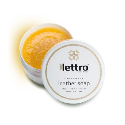 Професійне мило з гліцерином для чищення шкіри Lettro leather soap 100 мл