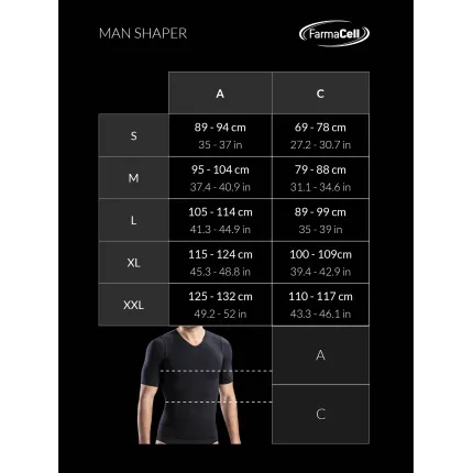 Стягуюча чоловіча майка FarmaCell 418, Колір: білий, Розмір: M, зображення 5