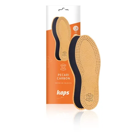 Шкіряні устілки для взуття Kaps Pecari Carbon, Колір: Бежевий, Розмір устілки: 40