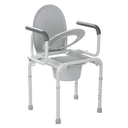 Сталевий стілець-туалет з відкидними підлокітниками OSD-2108D, зображення 2