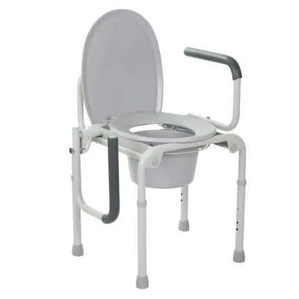Сталевий стілець-туалет з відкидними підлокітниками OSD-2108D, зображення 3