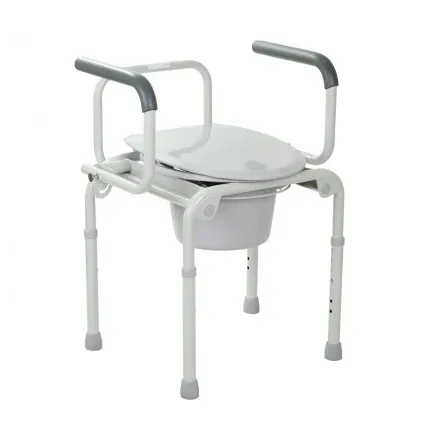 Сталевий стілець-туалет з відкидними підлокітниками OSD-2108D, зображення 5