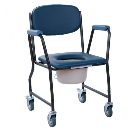 Стілець-туалет на колесах з м'яким сидінням OSD-MOD-WAVE, зображення 2