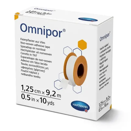 Omnipor / Омніпор - Пластир фіксуючий паперовий 1,25 см х 9,2 м, Розмір пластиру: 1.25 см х 9.2 м