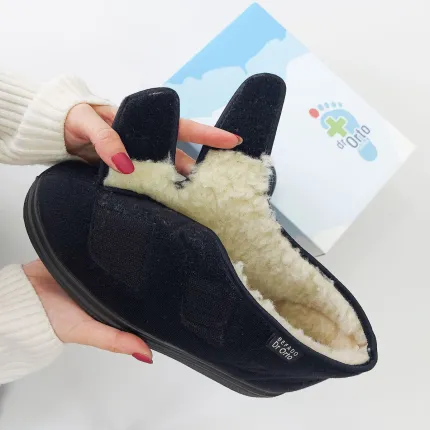 Черевики жіночі з хутром діабетичні для проблемних ніг Dr Orto System 986D011 чорні, Колір: Чорний, Розмір жіночого взуття: 37, зображення 3