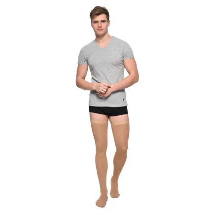 Панчохи компресійні чоловічі 2 клас, закритий носок, бежеві Soloventex 421-242