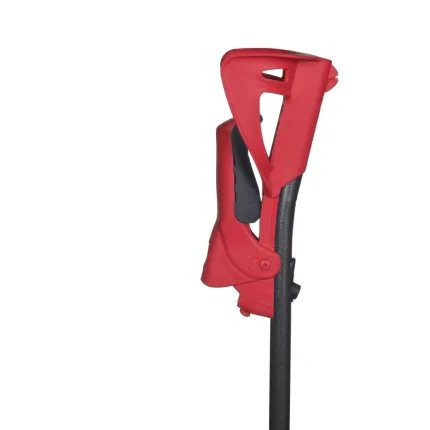 Милиця підлокітна з регулюванням верхньої та нижньої секції FDI Ergotech Червона, Колір: Червоний, зображення 3