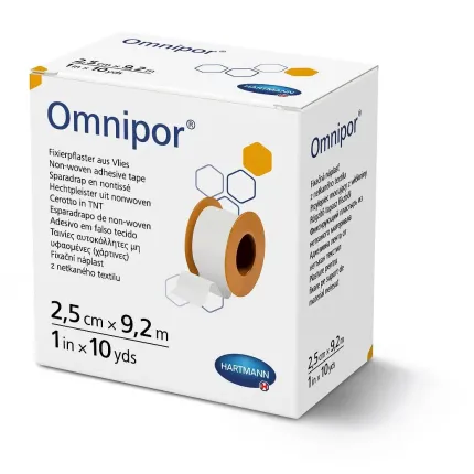 Omnipor / Омніпор - Пластир фіксуючий паперовий 2,5 см х 9,2 м, Розмір пластиру: 2.5 см х 9.2 м