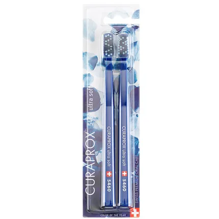 Набор зубных щеток Curaprox CS5460/2 Classic Blue, изображение 2
