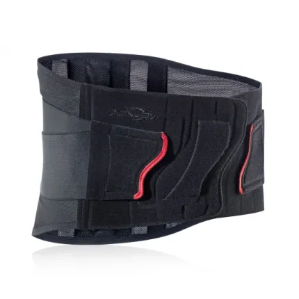 Полужесткий эластичный пояснично-крестцовый корсет DonJoy Porostrap, Цвет: Черный, Размер: XL