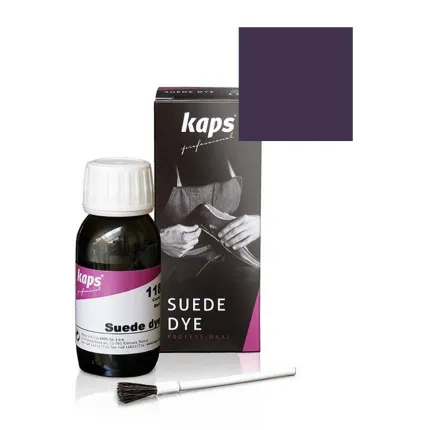 Фарба для замші та нубуку Kaps Suede Dye 50 ml Темно Бузкова, Колір: 102 Темно бузковий