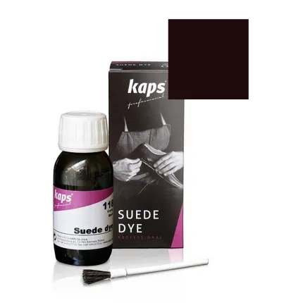 Краска для замши и нубука Kaps Suede Dye 50 ml Темно коричневая, Цвет: 106 Темно коричневый
