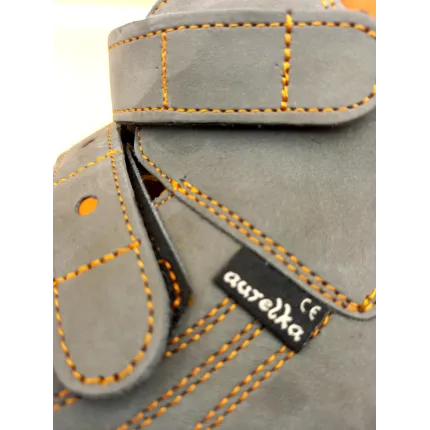 Ортопедичні босоніжки для дітей Aurelka 1003/12, сіро-помаранчеві, Розмір дитячого взуття: 24, зображення 2