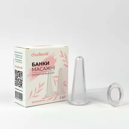 Набір масажних банок для обличчя Chudesnik 2 шт., зображення 2