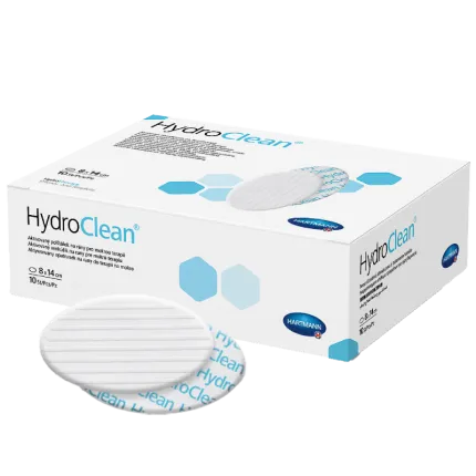 HydroClean Гідроклін 8 x 14 см гідроактивна абсорбуюча пов'язка 1шт, Розмір пов'язки: 8 см х 14 см, Тип пов'язки: Без антисептика ПГМГ